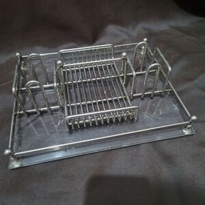 Silver Metal Napkin Holder